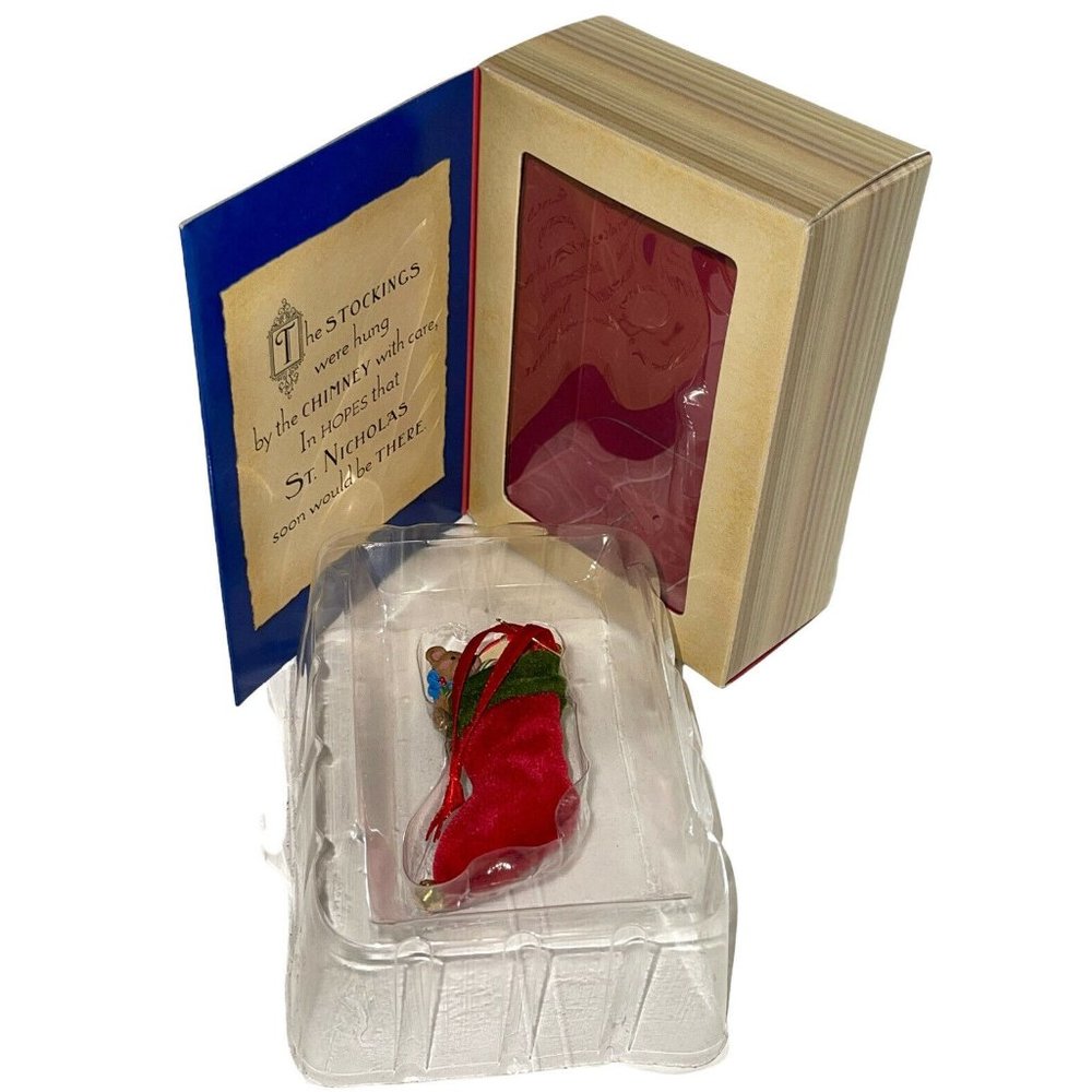 Hallmark Keepsake Ornament Twas the Night Before Christmas Hung With Car…